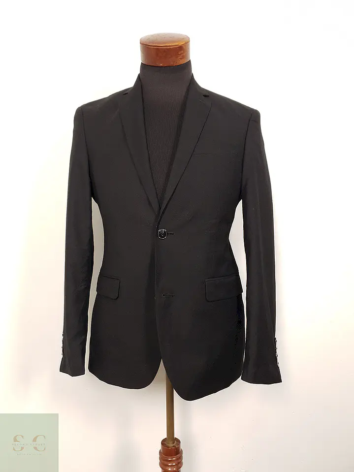 Blazer Angelo Litrico negro liso TALLA S 1