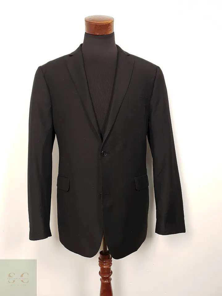 Blazer negro Angelo Litrico sastrería clásica TALLA L 2
