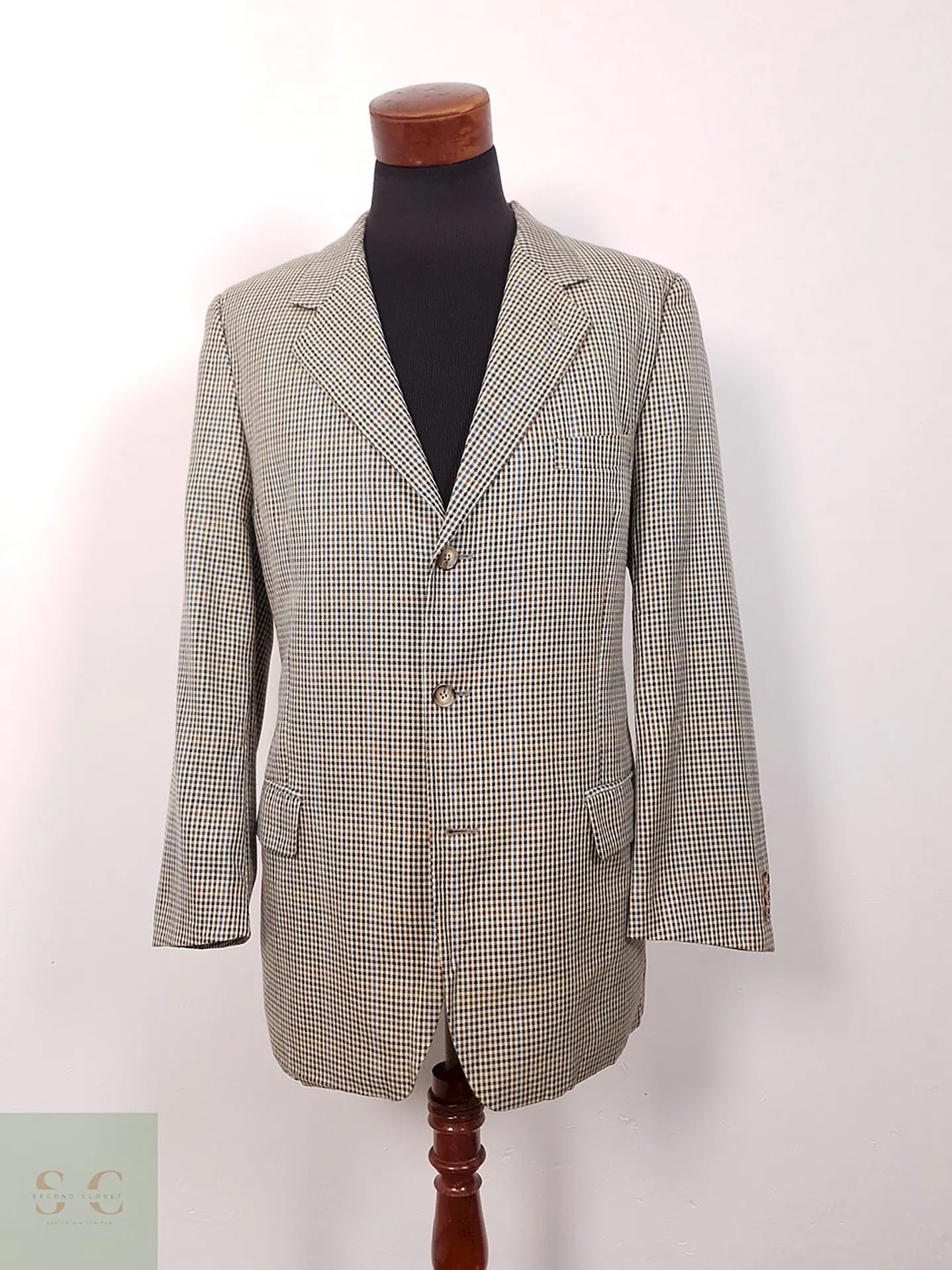 Blazer Barisal cuadro fino multicolor TALLA M 1