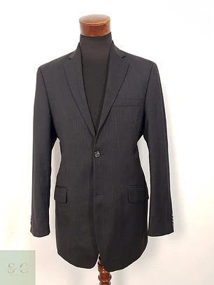 Blazer Ketro plomo a rayas sastrería clásica TALLA ML