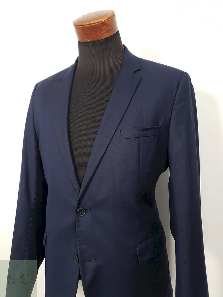Blazer azul marino liso corte clásico Selected Homme TALLA ML 3