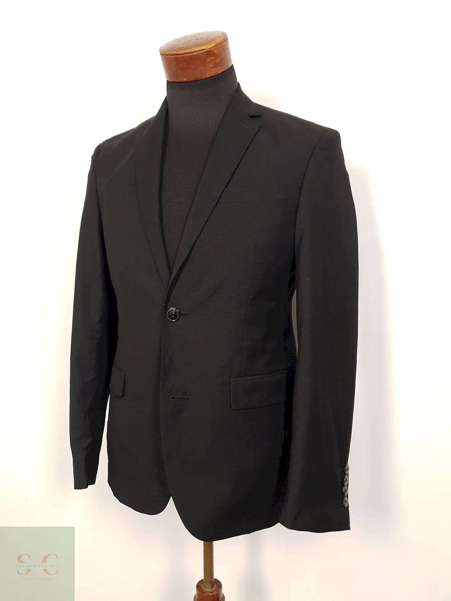Blazer Angelo Litrico negro liso TALLA S 2
