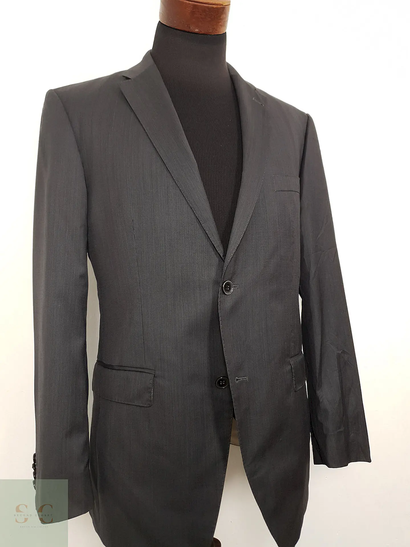 Blazer Roy Robson 100% lana virgen gris plomo sastrería alemana REDA TALLA M 3