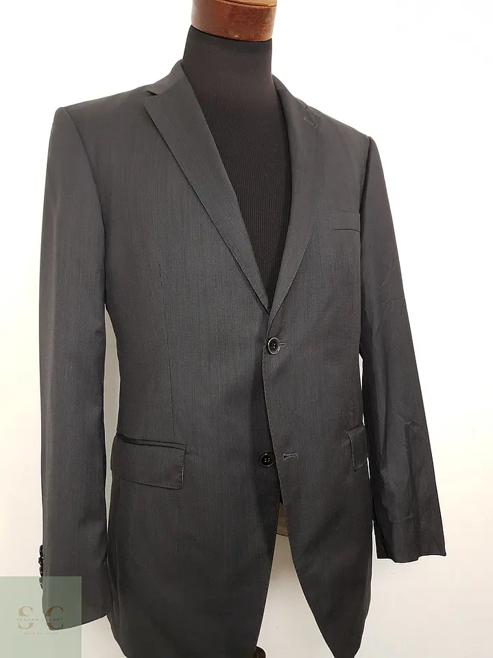 Blazer Roy Robson 100% lana virgen gris plomo sastrería alemana REDA TALLA M 3