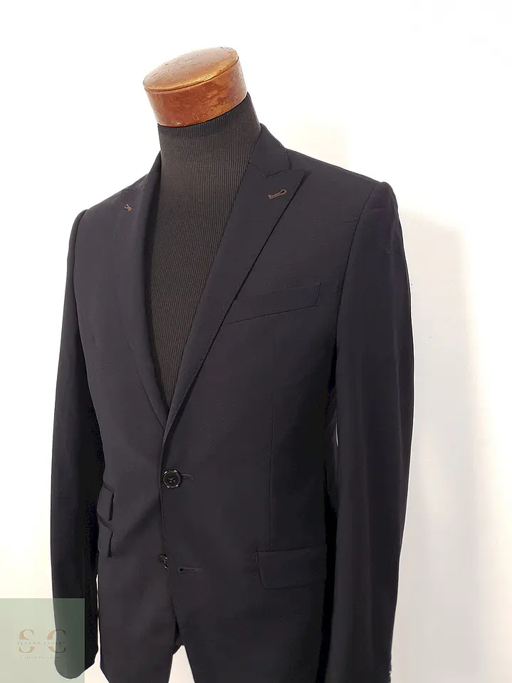 Blazer Lab4Style azul liso en lana virgen TALLA XS/S 3