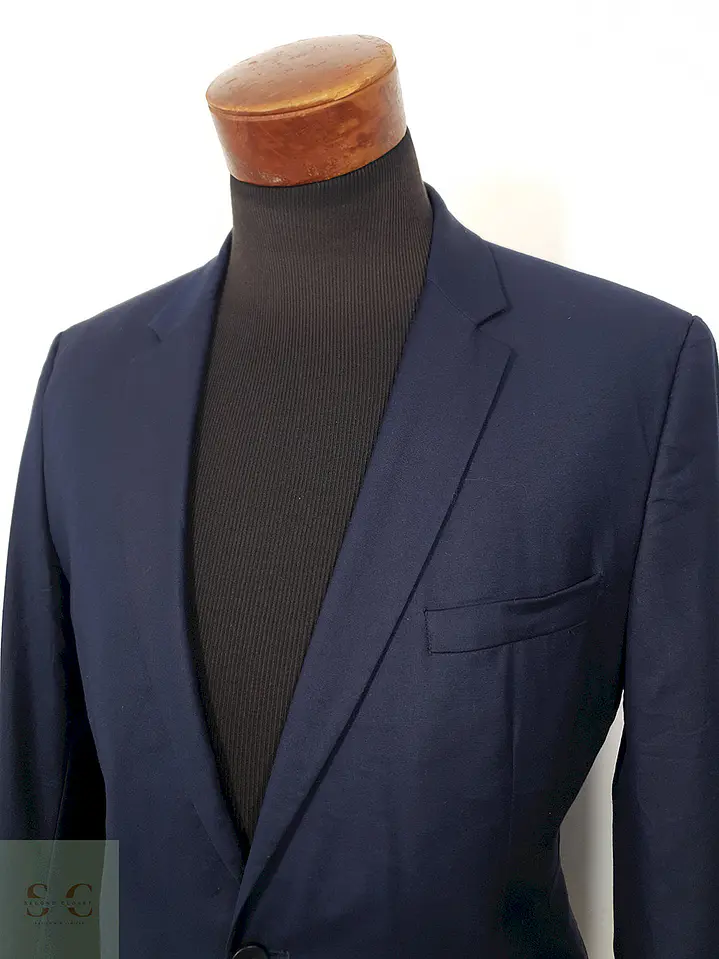 Blazer azul marino liso corte clásico Selected Homme TALLA ML 4