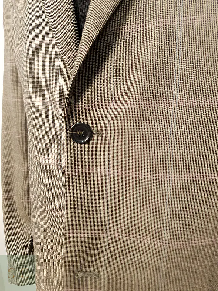 Blazer Humberto Roseti lana virgen cuadros sutiles TALLA LXL 6