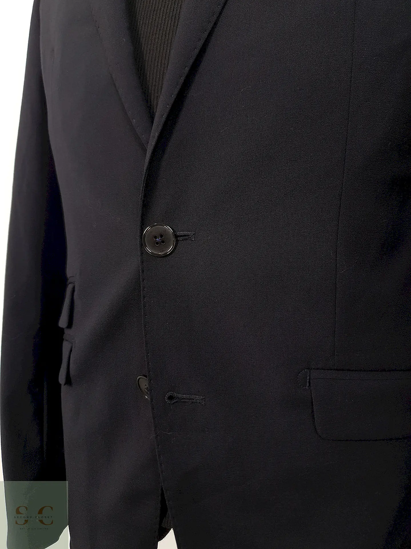 Blazer Lab4Style azul liso en lana virgen TALLA XS/S 4