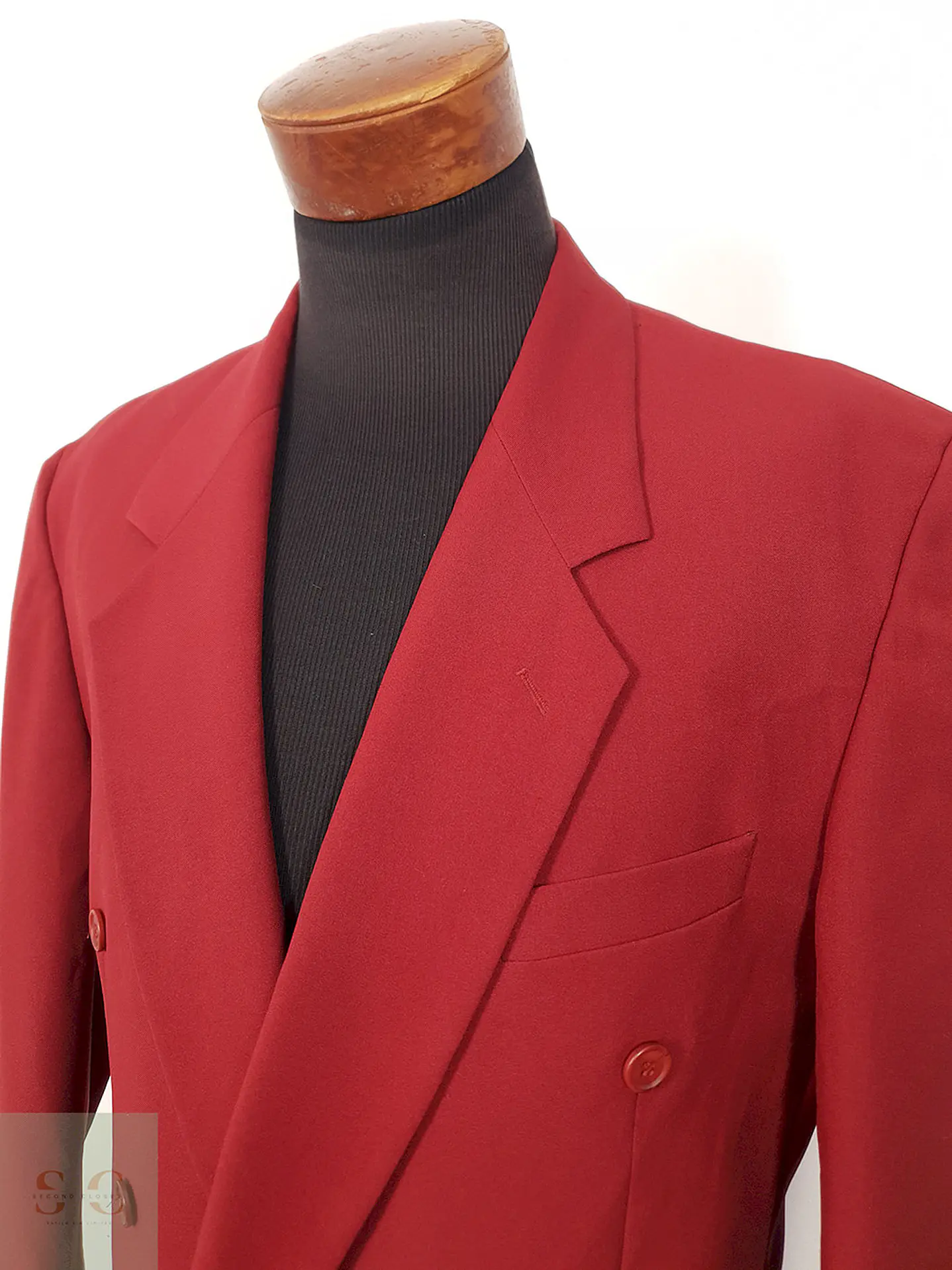 Blazer cruzado Berto Lucci rojo statement TALLA L 4