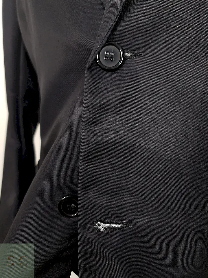 Blazer azul marino minimalista estilo italiano sastrería ligera TALLA S 7