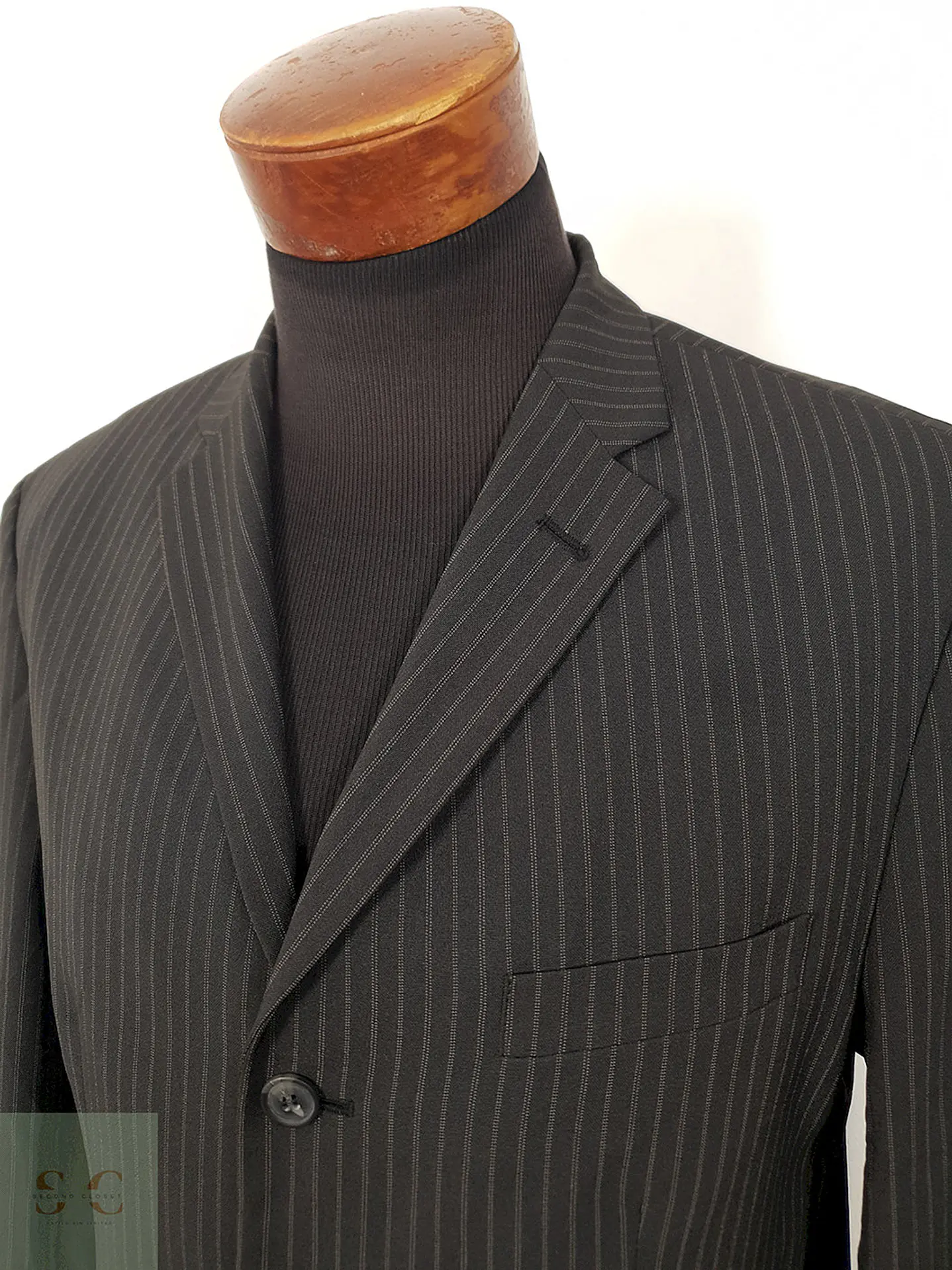Blazer Angelo Litrico plomo a rayas clásico TALLA L 3