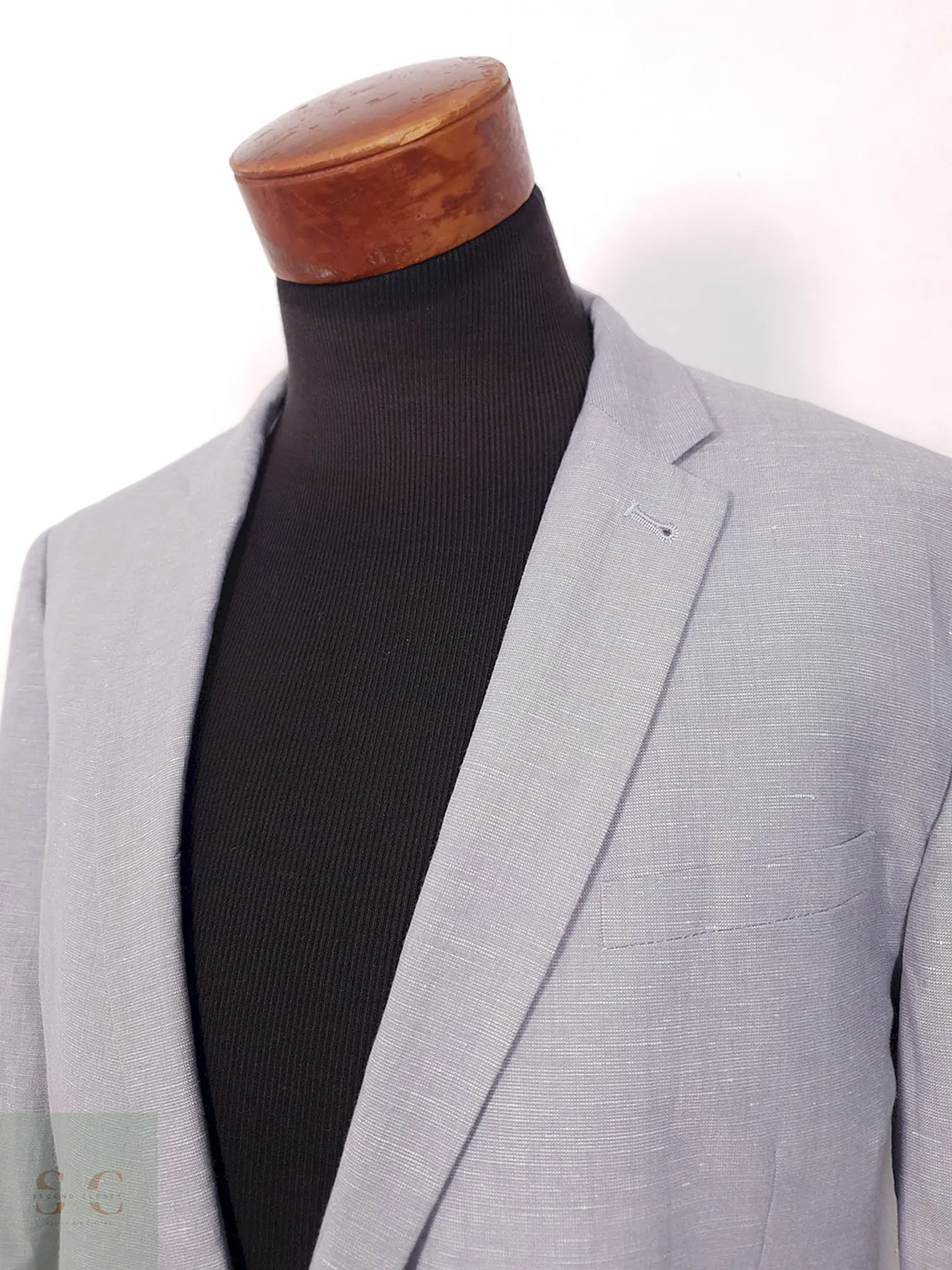 Blazer Cedarwood State lino blend celeste claro TALLA XL 5