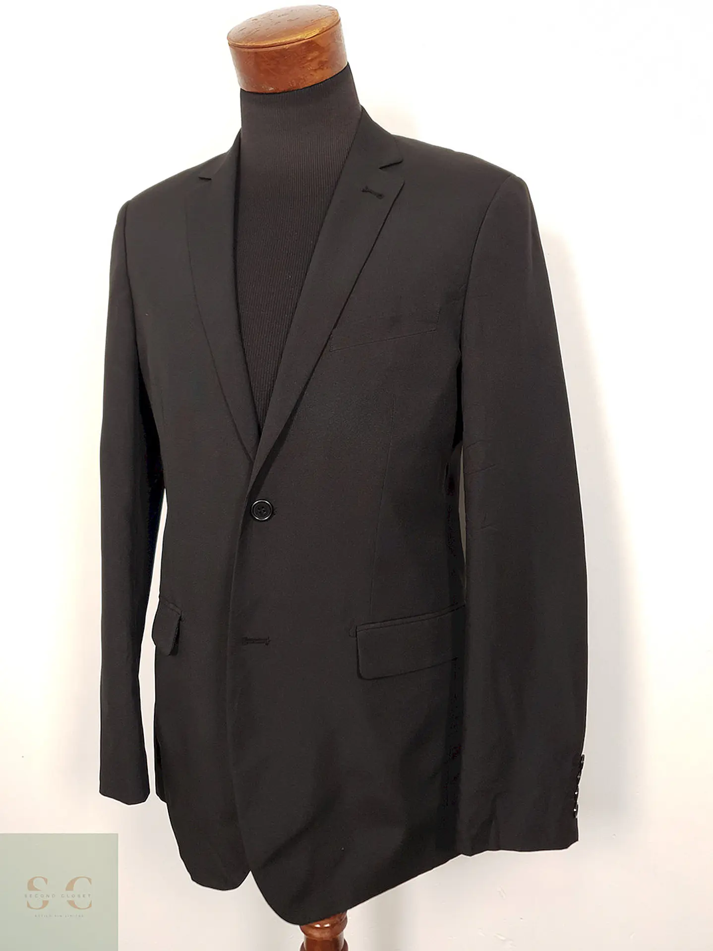 Blazer negro Cedarwood State sastrería clásica ligera TALLA S 3