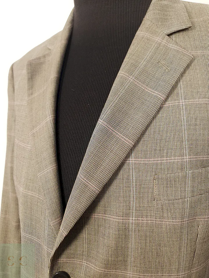 Blazer Humberto Roseti lana virgen cuadros sutiles TALLA LXL 5