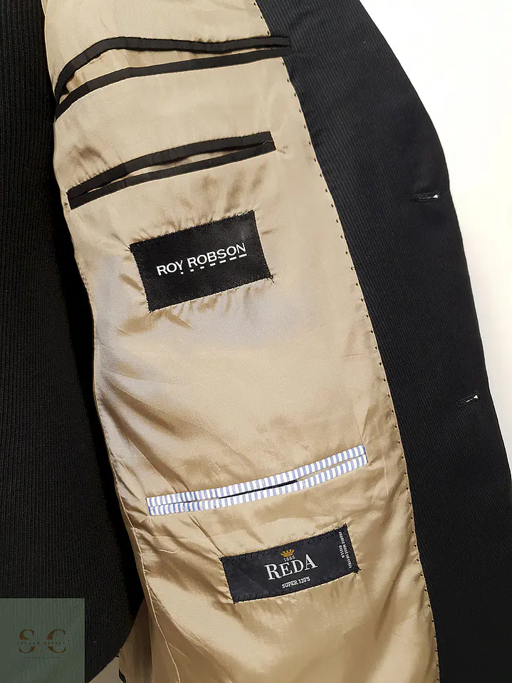 Blazer Roy Robson negro lana virgen Super 120 TALLA M 6