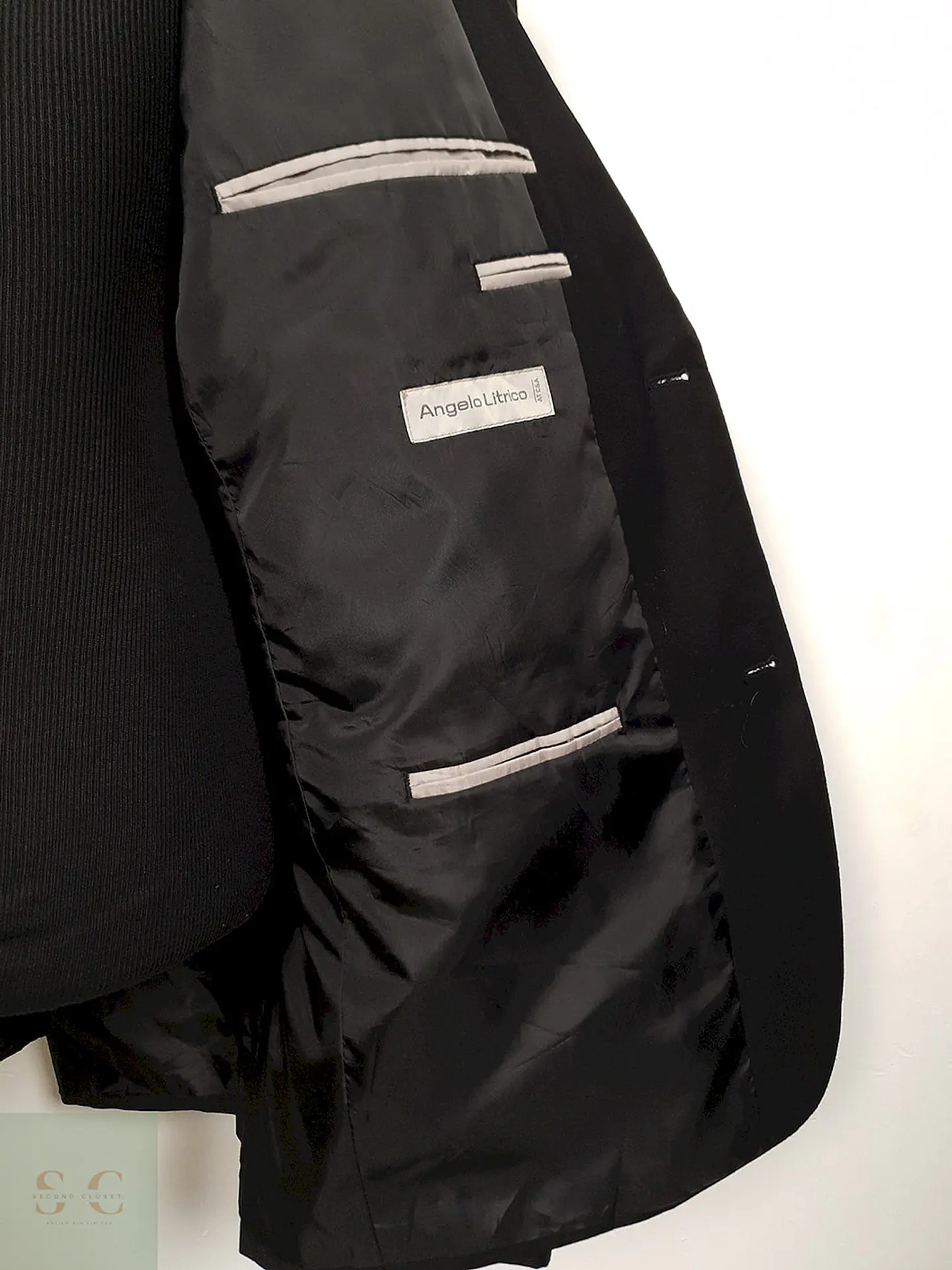 Blazer negro Angelo Litrico sastrería clásica TALLA L 7