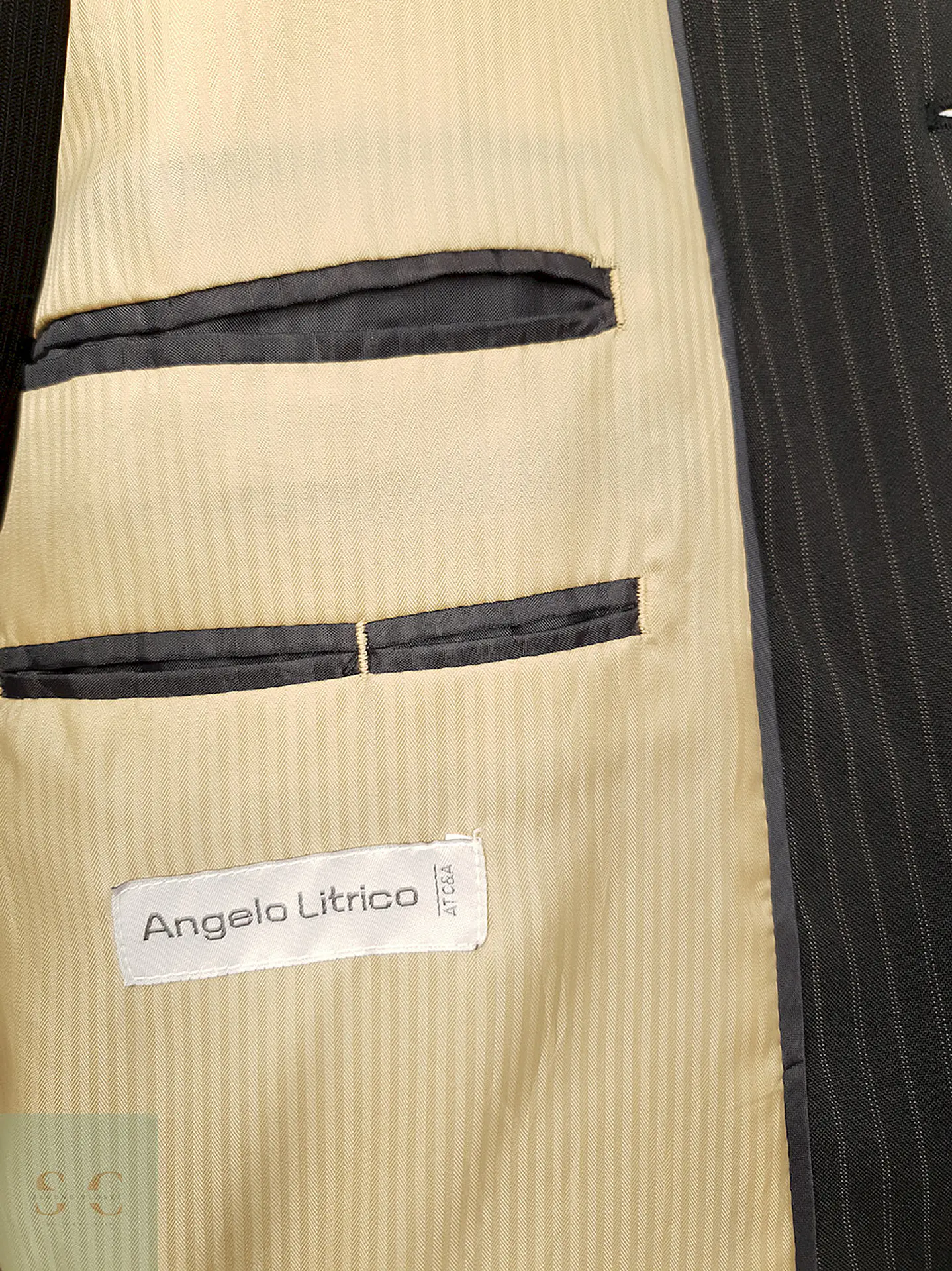 Blazer Angelo Litrico plomo a rayas clásico TALLA L 5