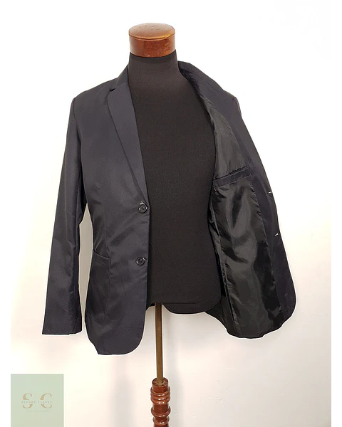 Blazer azul marino minimalista estilo italiano sastrería ligera TALLA S