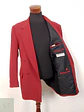 Blazer cruzado Berto Lucci rojo statement TALLA L - Miniatura 3