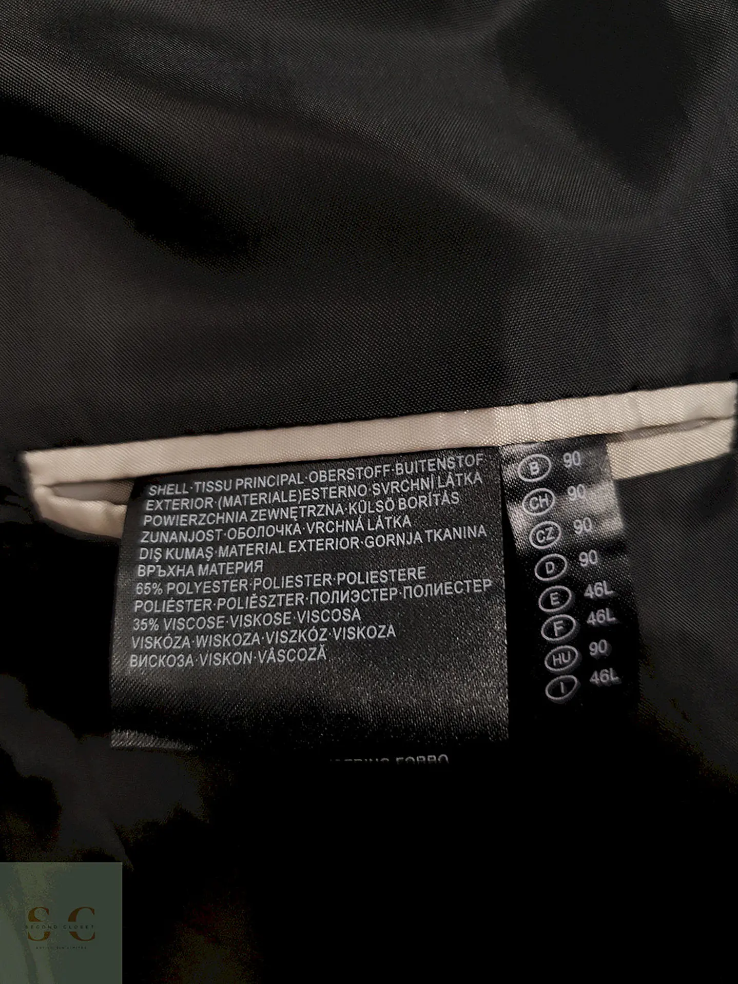 Blazer Angelo Litrico negro liso clásico TALLA S 7