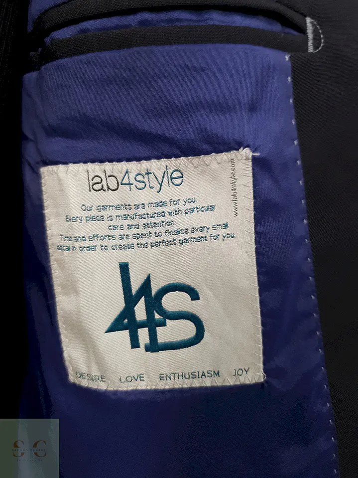 Blazer Lab4Style azul liso en lana virgen TALLA XS/S 6