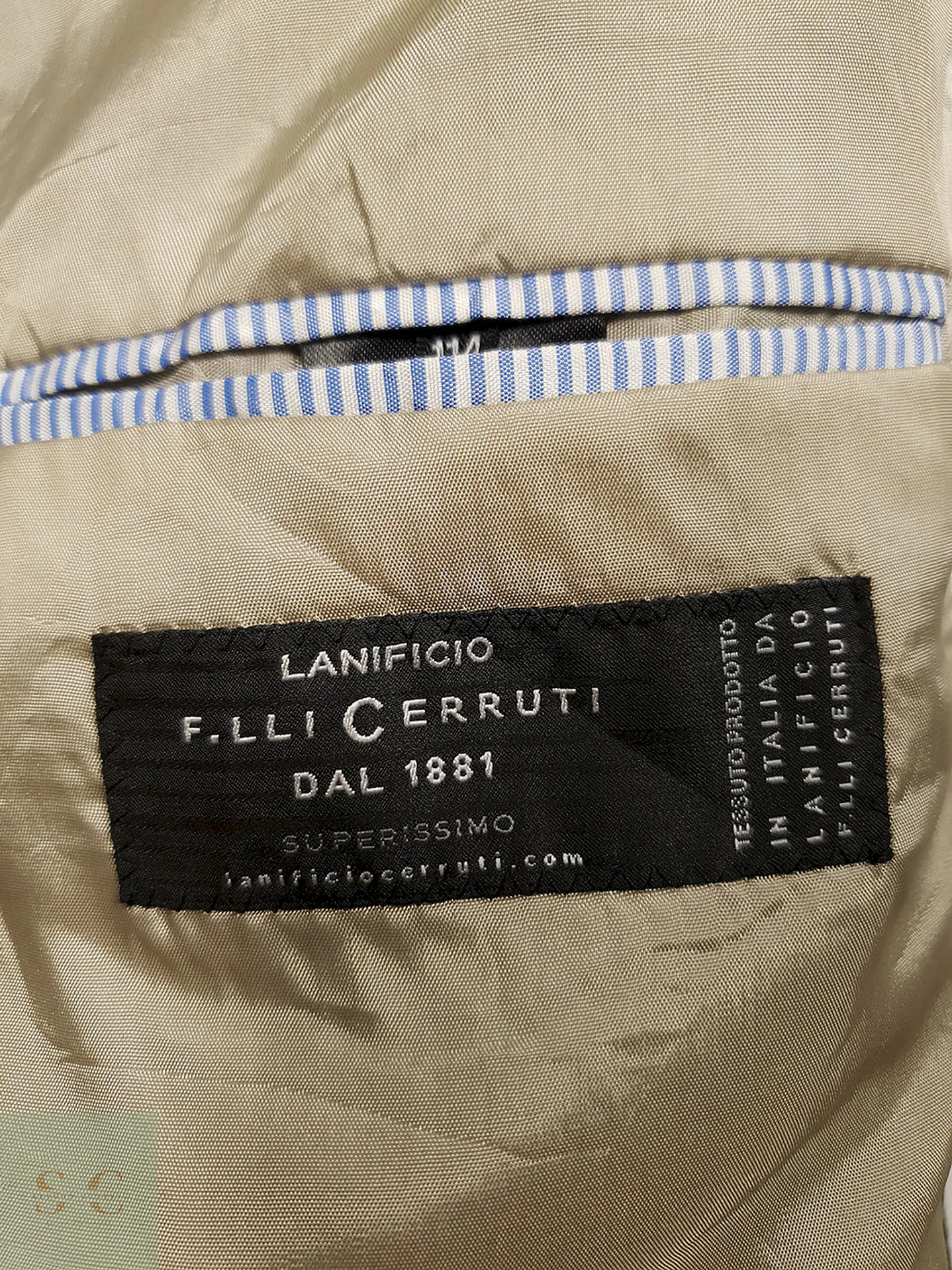 Blazer Roy Robson Cerruti 1881 lana virgen plomo tono café sastrería italiana TALLA 2XL 7