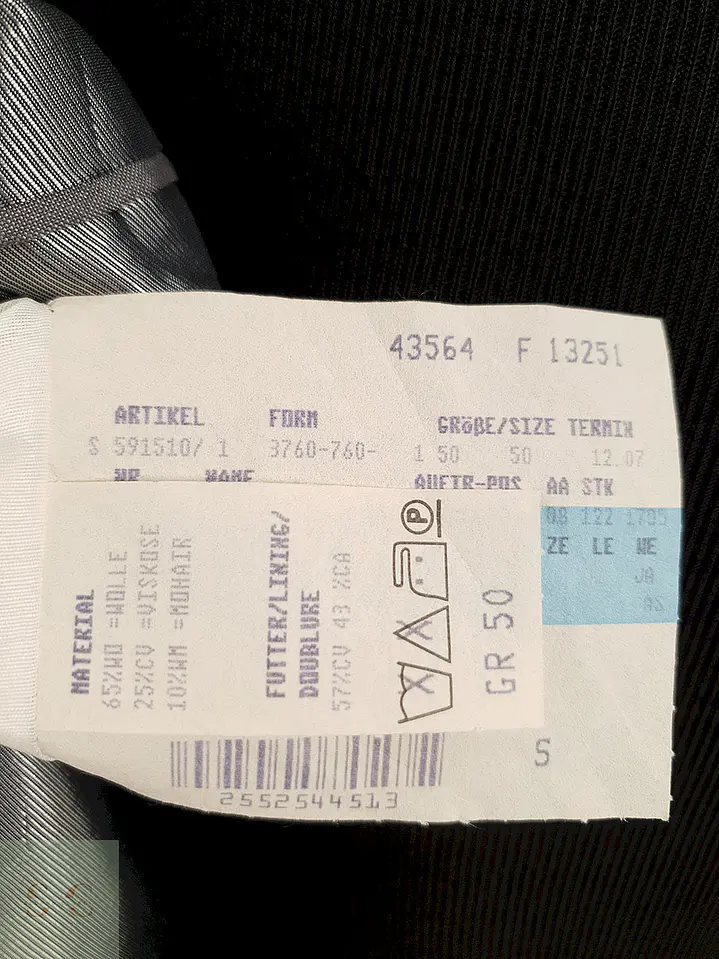 Blazer Wilvorst lana y seda gris sastrería alemana premium – TALLA L 6