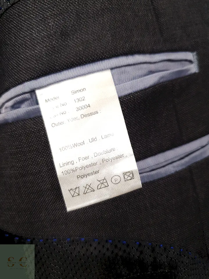 Blazer gris plomo 100% lana virgen J. Fedders sastrería clásica TALLA S 7