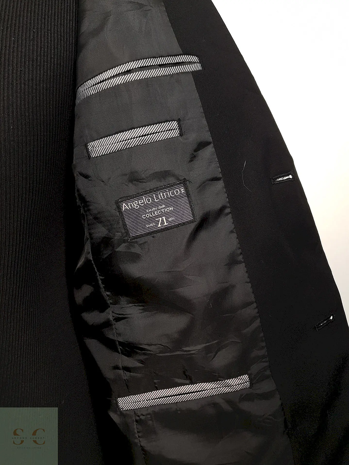 Blazer Angelo Litrico negro liso TALLA S 7