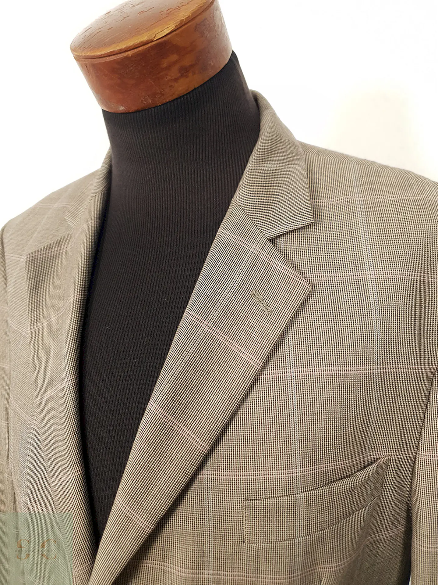 Blazer Humberto Roseti lana virgen cuadros sutiles TALLA LXL 3