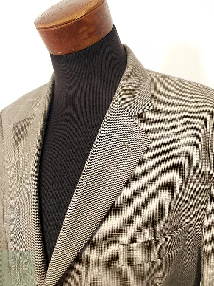 Blazer Humberto Roseti lana virgen cuadros sutiles TALLA LXL 3