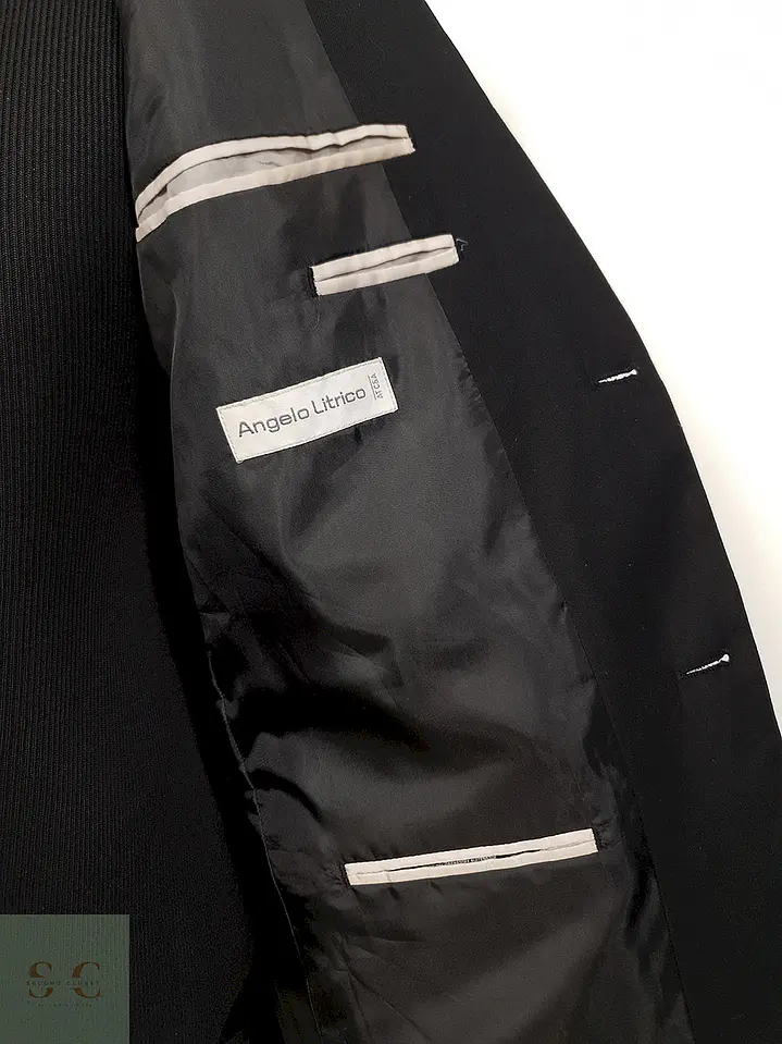 Blazer Angelo Litrico negro liso clásico TALLA S 6
