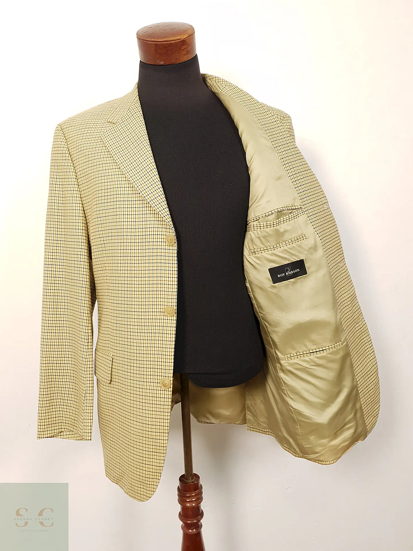 Blazer Roy Robson lana virgen cuadros premium TALLA LXL 2