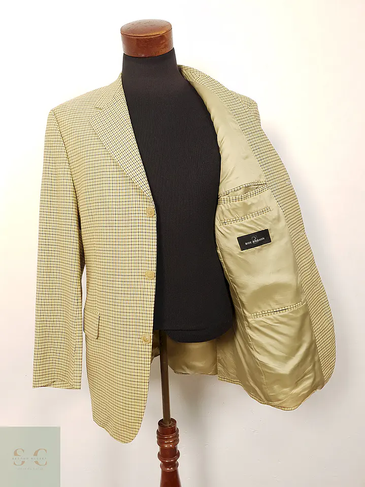 Blazer Roy Robson lana virgen cuadros premium TALLA LXL 2