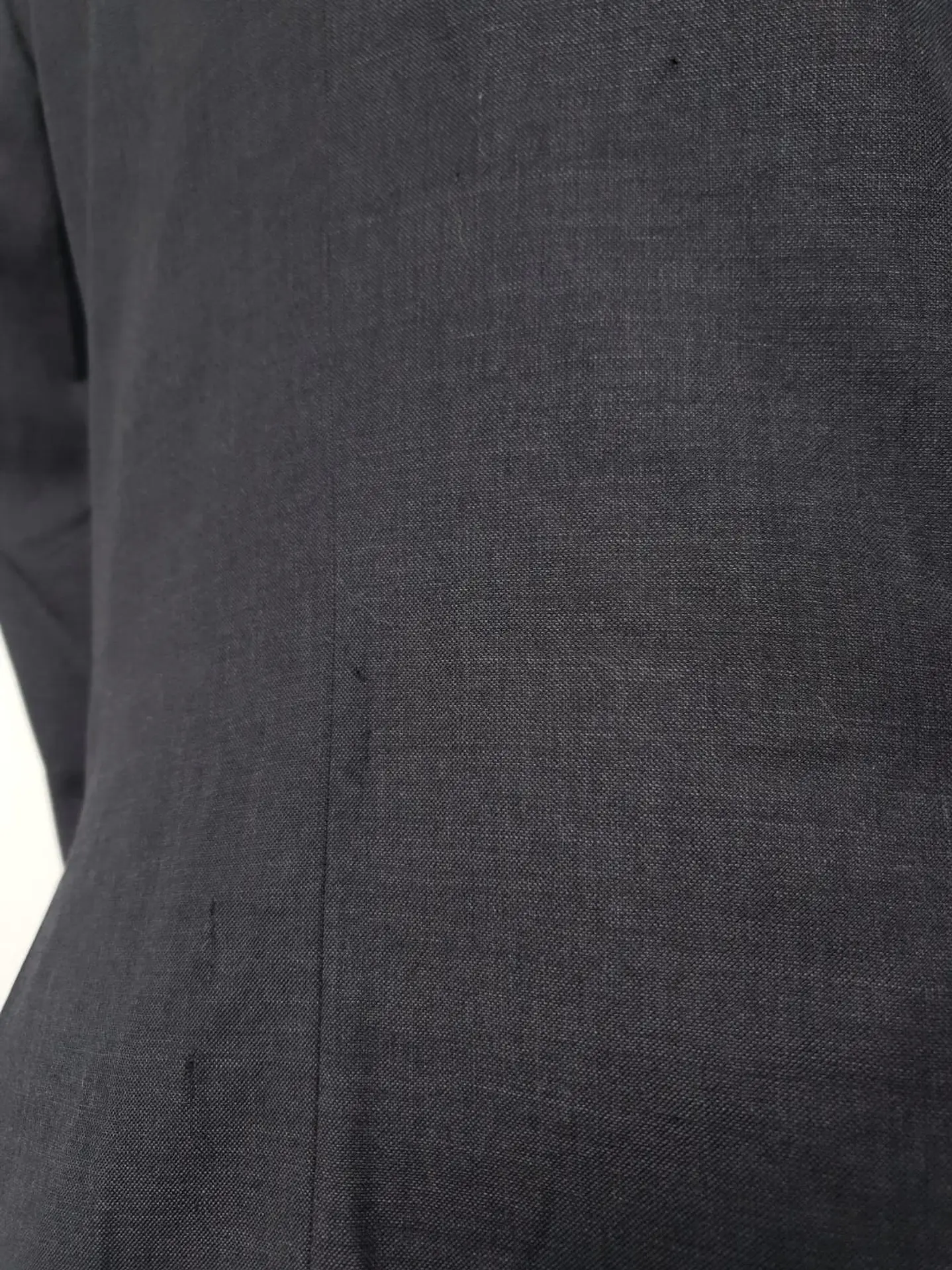 Blazer gris plomo 100% lana virgen J. Fedders sastrería clásica TALLA S 8