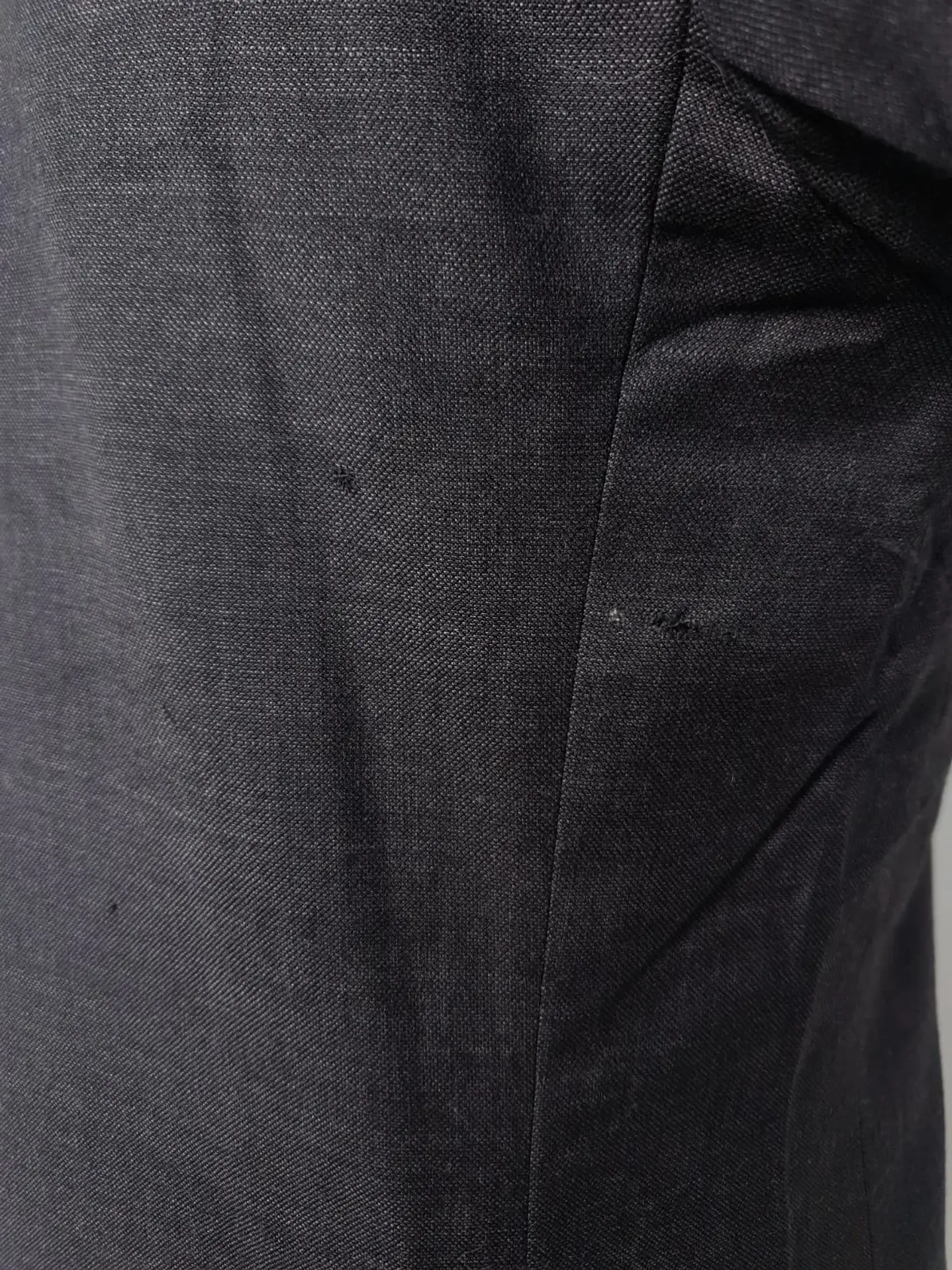 Blazer gris plomo 100% lana virgen J. Fedders sastrería clásica TALLA S 9