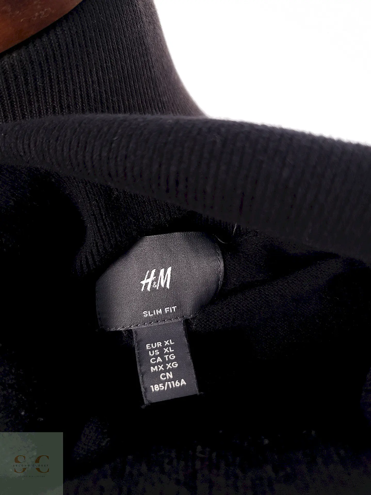 Suéter Hym negro slim fit cuello alto - Talla XL 1