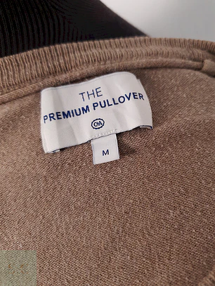 Suéter Premium pullover café algodón - Talla M
