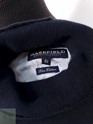 Suéter Basefield azul algodón - Talla L