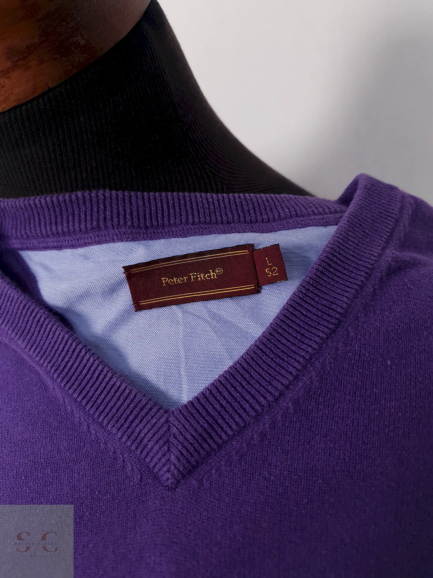 Suéter Peter Finch violeta algodón - Talla L 1