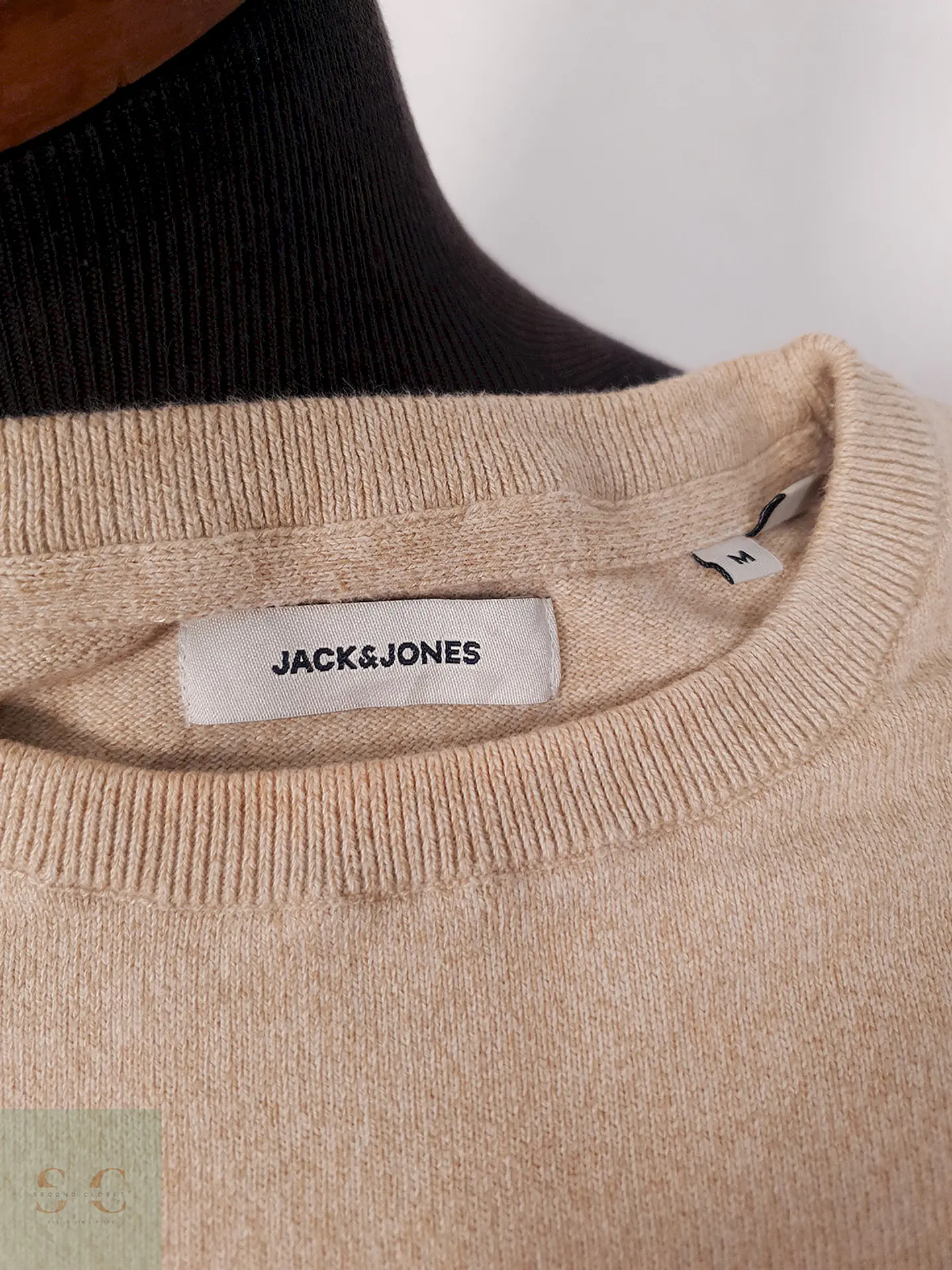 Suéter Jack y Jones beige mancha - Talla M 1