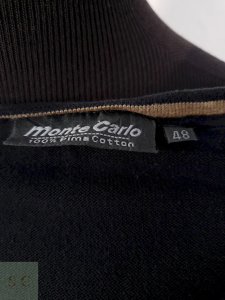 Suéter Monte Carlo negro algodón - Talla M 1