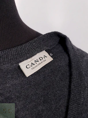 Suéter Canda plomo mezcla lana virgen - Talla XL