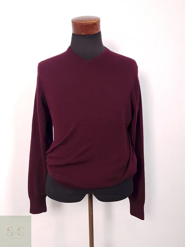 Suéter Meraki burdeos lana merino - Talla L 2