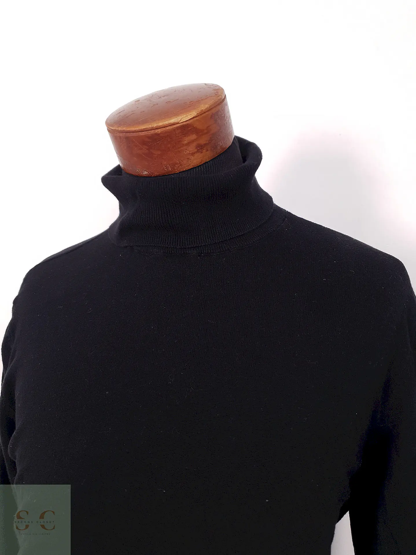 Suéter Hym negro slim fit cuello alto - Talla XL 2