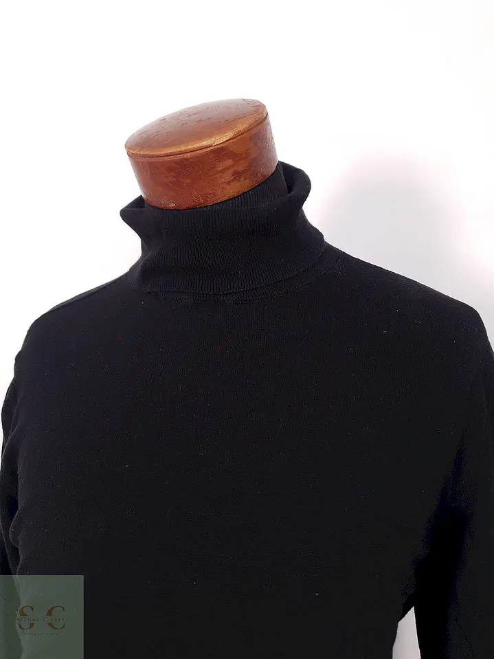 Suéter Hym negro slim fit cuello alto - Talla XL 2