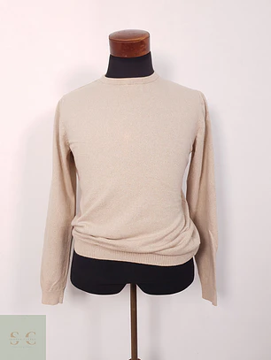 Suéter Jack y Jones beige mancha - Talla M