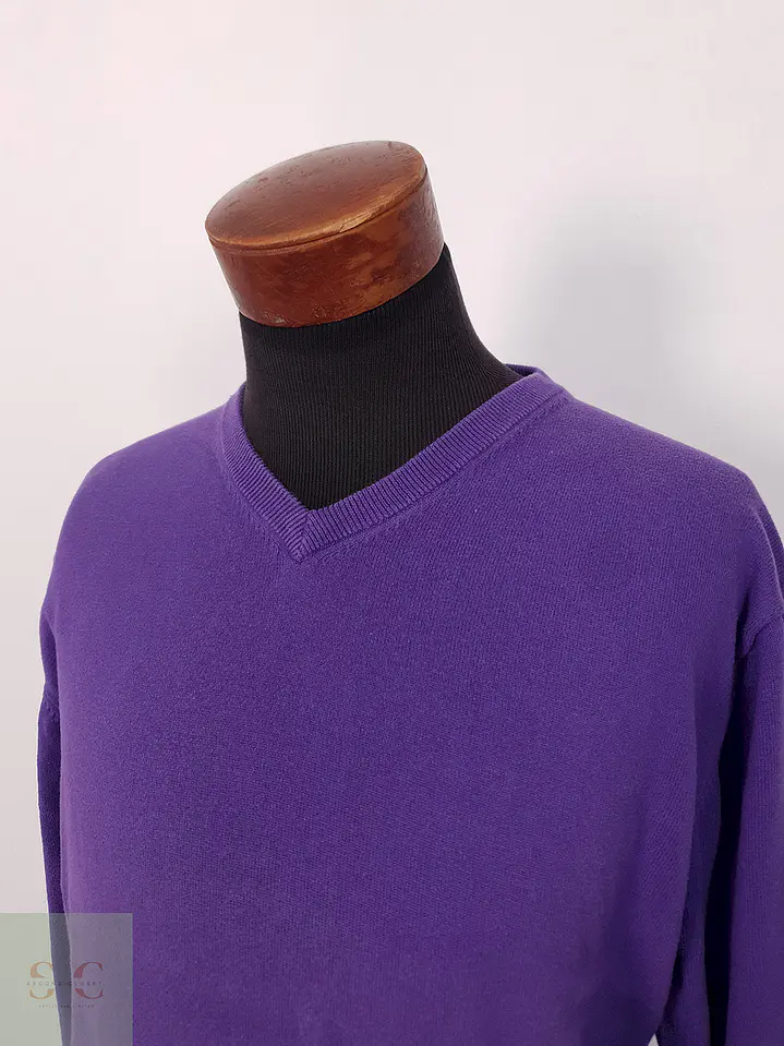 Suéter Peter Finch violeta algodón - Talla L 2