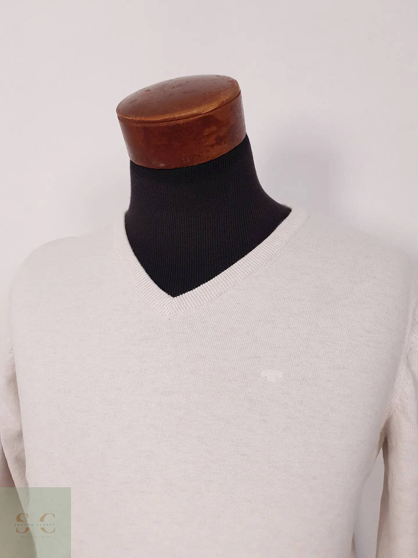 Suéter Tom Tailor beige algodón - Talla L 2