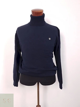 Suéter Basefield azul algodón - Talla L